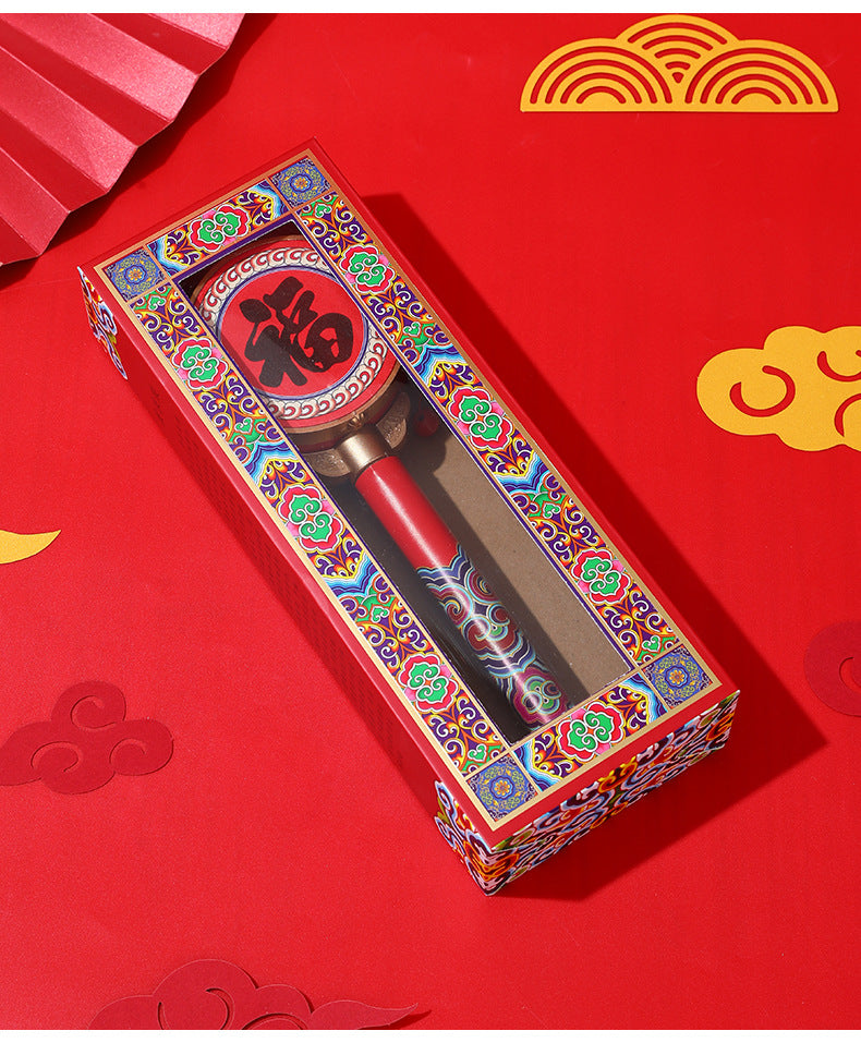 Chinese Characteristic Children's Toy Hand Drum Shaking Drum Tourist Souvenirs Small Gifts
