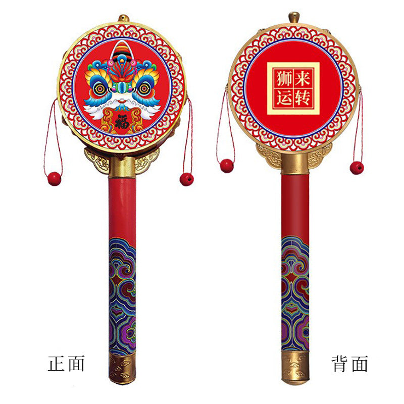 Chinese Characteristic Children's Toy Hand Drum Shaking Drum Tourist Souvenirs Small Gifts