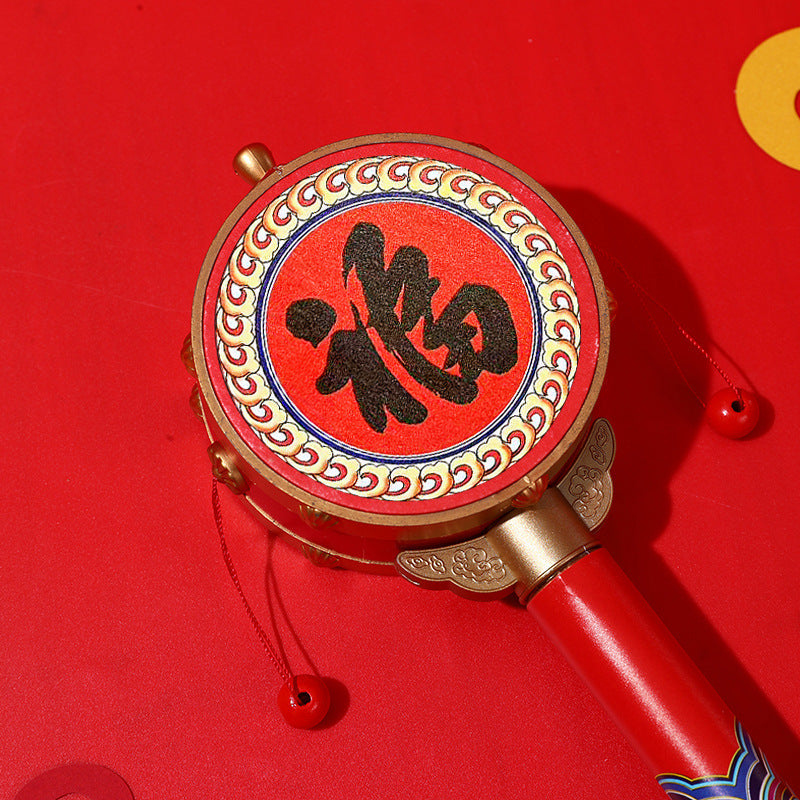 Chinese Characteristic Children's Toy Hand Drum Shaking Drum Tourist Souvenirs Small Gifts