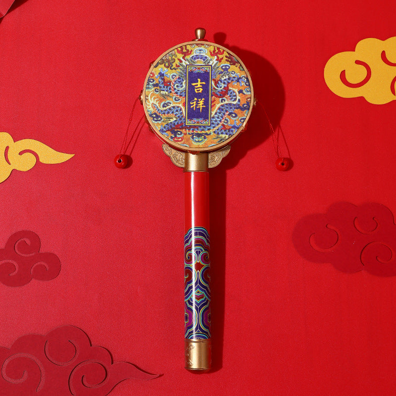 Chinese Characteristic Children's Toy Hand Drum Shaking Drum Tourist Souvenirs Small Gifts