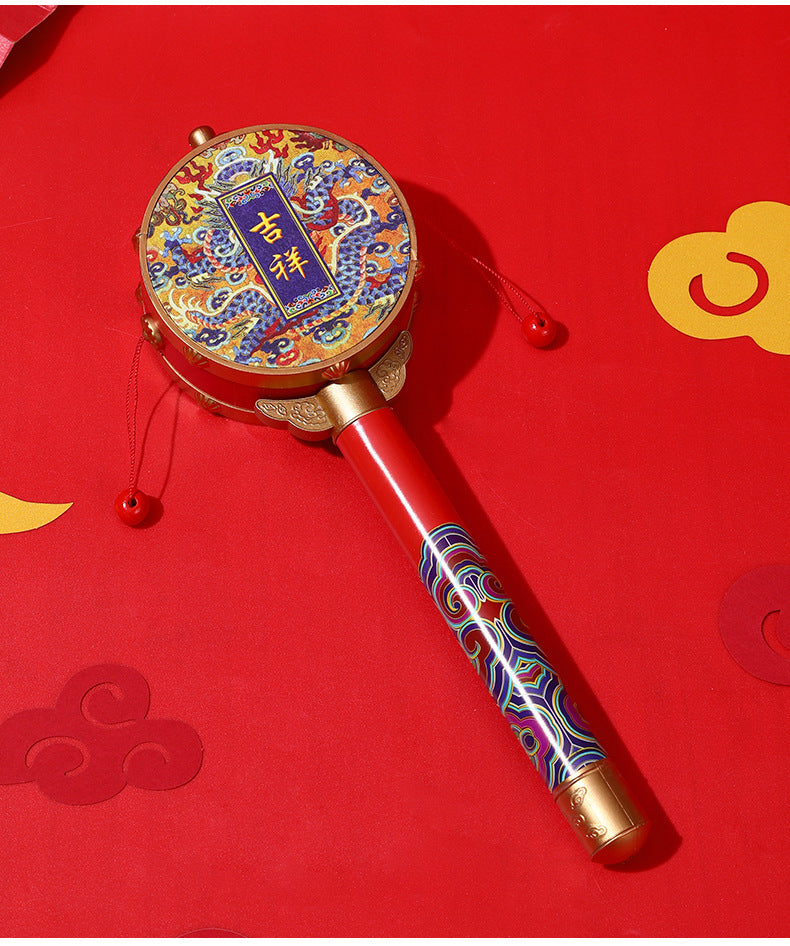 Chinese Characteristic Children's Toy Hand Drum Shaking Drum Tourist Souvenirs Small Gifts