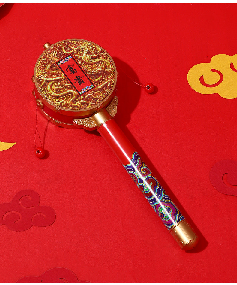 Chinese Characteristic Children's Toy Hand Drum Shaking Drum Tourist Souvenirs Small Gifts