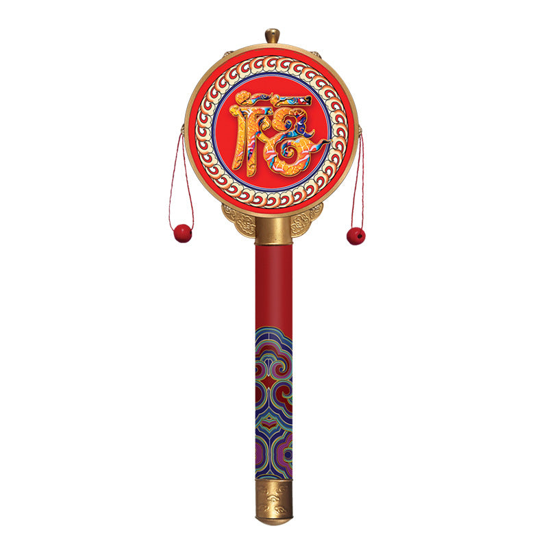 Chinese Characteristic Children's Toy Hand Drum Shaking Drum Tourist Souvenirs Small Gifts