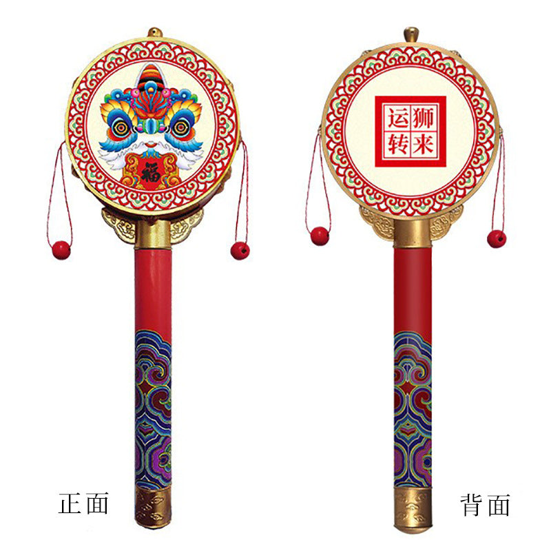 Chinese Characteristic Children's Toy Hand Drum Shaking Drum Tourist Souvenirs Small Gifts