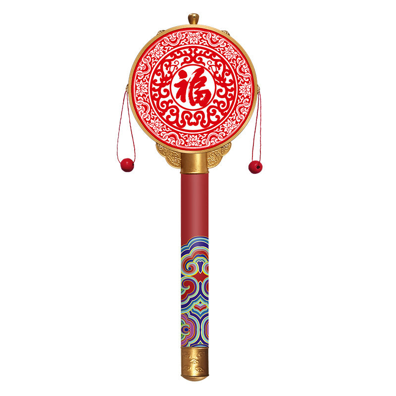 Chinese Characteristic Children's Toy Hand Drum Shaking Drum Tourist Souvenirs Small Gifts