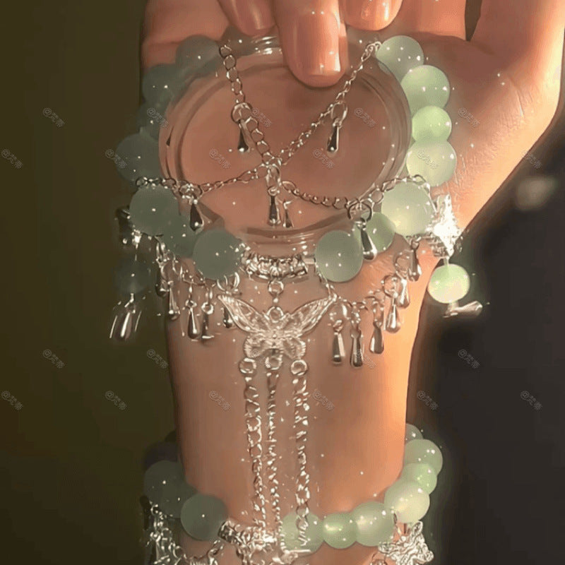 "Western Saintess" Miao Ethnic Bell Tassel Bracelet Multi-layer Chinese Style Hanfu Accessory Chinese Style Women