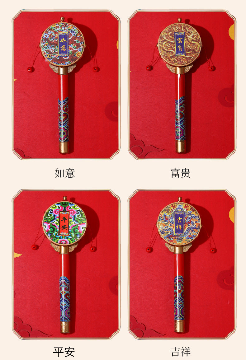 Chinese Characteristic Children's Toy Hand Drum Shaking Drum Tourist Souvenirs Small Gifts