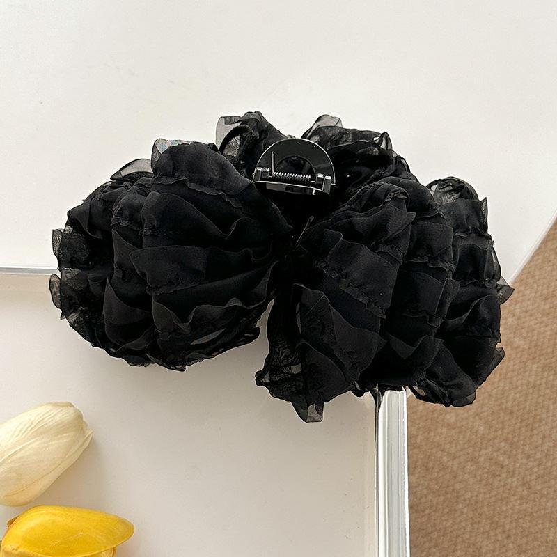 New Chinese Style Retro Tassel Cloud Mesh Hair Claw Elegant Fashion Shark Clip Travel Hairpin