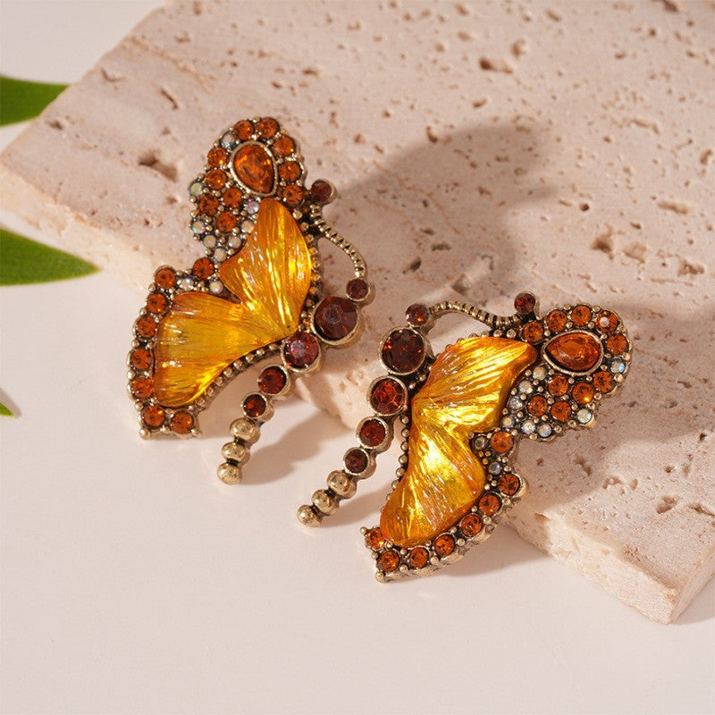 Flower Heart Necklace Vintage Style Collarbone Chain Light Luxury High-end Feel Jewelry